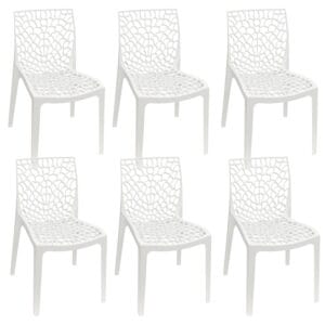 Sedia Gruvyer Bianca in plastica resistente