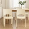 ambientata-sedia-paris-avorio Set sedie in plastica avorio modello Paris per cucina o soggiorno GRANDSOLEIL