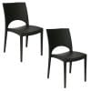 principale-2-pezzi-antracite 2 Sedie moderne in polipropilene antracite con design ergonomico impilabile GRANDSOLEIL