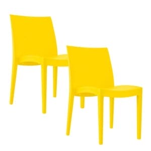 Sedie Venice in polipropilene Giallo – GRANDSOLEIL