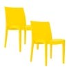 sedia-venice-gialla Coppia di sedie Grandsoleil Venice gialle in plastica resistente dal design moderno
