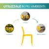 sedia-venice-gialla-utilizzi Sedia Grandsoleil Venice gialla versatile per interni ed esterni casa e ufficio