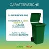 secchio-120l-caratteristiche Bidone rifiuti 120L verde in plastica Made in Italy adatto ad ambienti esterni
