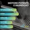 Aspiracenere elettrico Paluplus con motore 600W potente e silenzioso