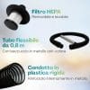 Filtro HEPA lavabile e tubo flessibile 0,8 m con beccuccio anti-calore per aspiracenere Paluplus