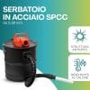 Aspiracenere Paluplus con serbatoio in acciaio SPCC 0,38 mm antiurto e resistente al calore
