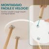 Tavolino rotondo con montaggio rapido: avvita le gambe in pochi secondi