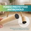 Tavolino Paluplus con piedini in legno dotati di fondo antiscivolo e antigraffio