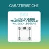 bilancia-caratteristiche Bilancia digitale in vetro temperato con display chiaro e facile da leggere