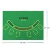 misura-panno-set-poker tappeto da poker verde 90x57 cm con grafica Black Jack e area di gioco 2 TO 1