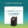 portalegna-con-ruote-caratteristiche Portalegna con ruote in acciaio verniciato dal design lineare e geometrico