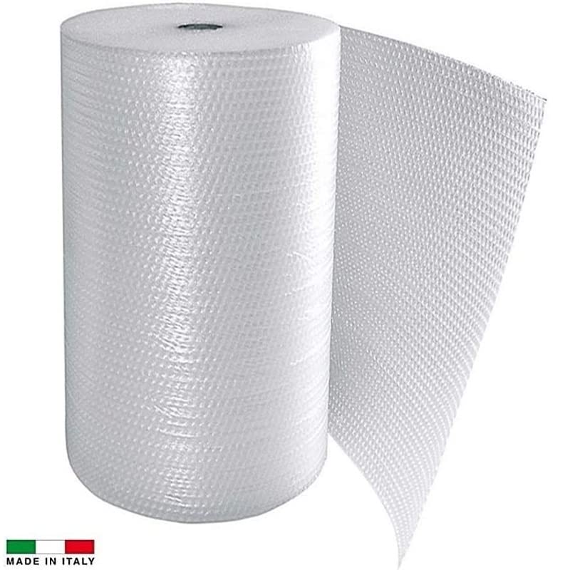 Rotolo pluriball trasparente 100x100 cm per imballaggi e spedizioni Made in Italy