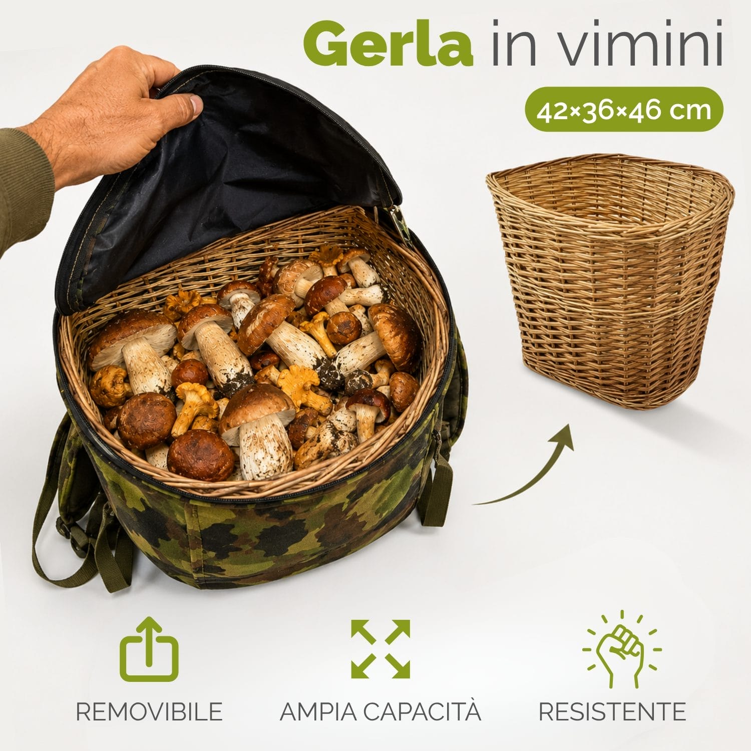 cesta vimini misure