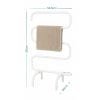 Termoarredo elettrico misure Scaldasalviette elettrico bianco con misure 92x54,5 cm e base da 30 cm