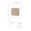 Termoarredo elettrico misure Scaldasalviette elettrico bianco con misure 92x54,5 cm e base da 30 cm