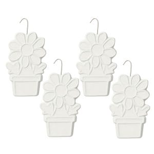 Set 4 Umidificatore termosifone in ceramica a forma di Fiori