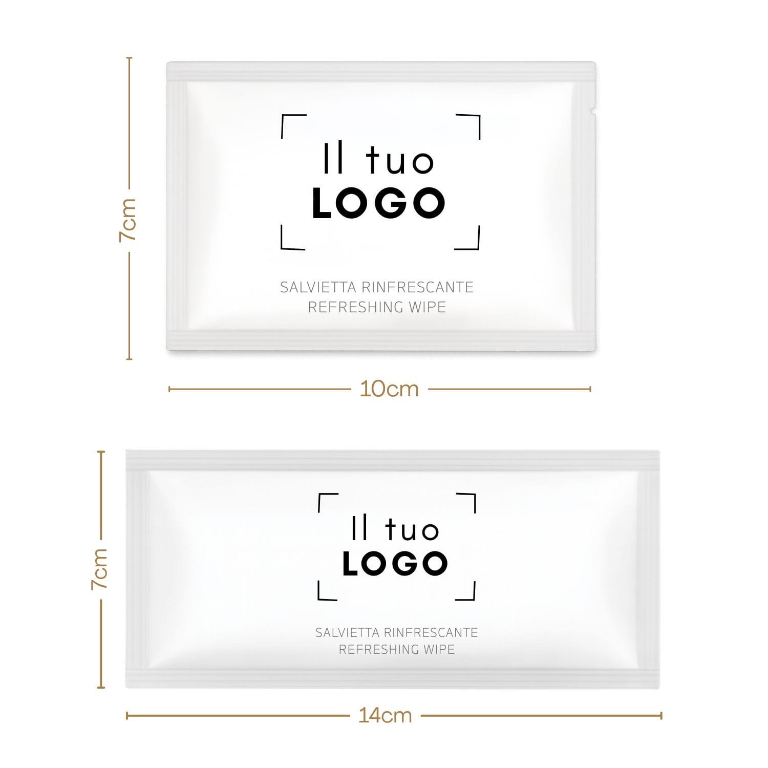 salvietta-umidificata-personalizzata-logo-7x10-e-7x14-salvietta-19x19 Salviette umidificate personalizzabili nei formati 7×10 e 7×14 cm con salviettina interna 19×19