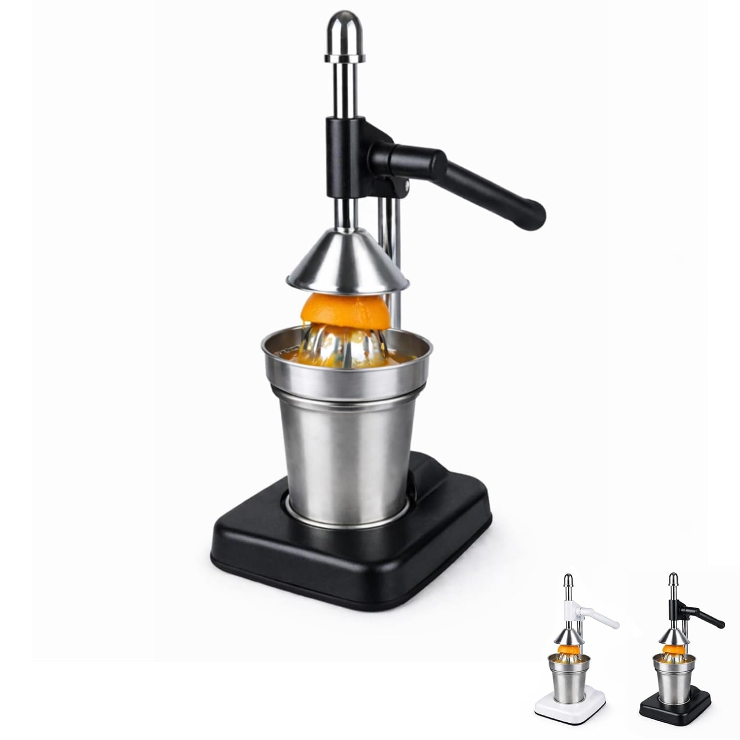 Spremiagrumi a colonna con leva manuale