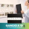 Sistema di fissaggio posteriore del quadro FAMILY con gancio a D per montaggio a parete
