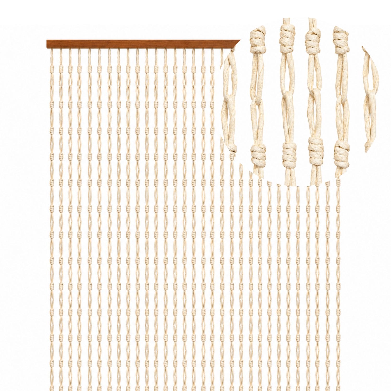 principale-tenda-effetto-carta Tenda antimosche beige in corda intrecciata con 62 catenelle