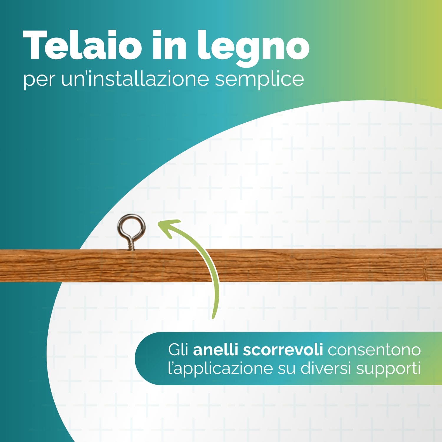 telaio-tenda-effetto-carta Telaio in legno per tenda antimosche con ganci integrati
