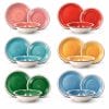 principali-set-piatti-assortiti Set piatti in ceramica colorata con piatti piani, fondi e dessert in 6 colori assortiti