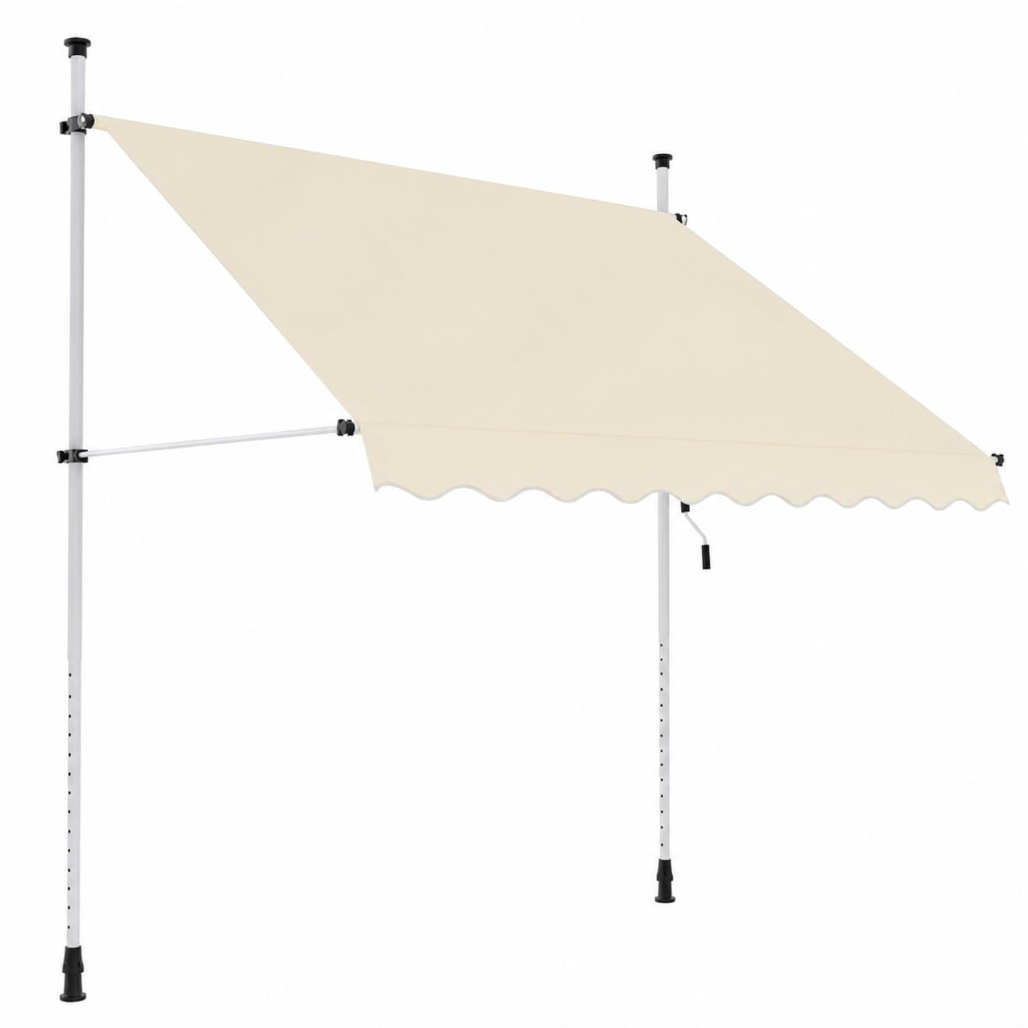 Tenda da sole a morsetto Sangiorgio 300x300 cm colore beige con telo resistente da 280 g/m²