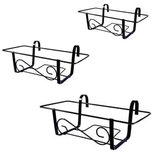 Set 3 Balconiere in ferro portata 15 kg