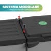 Sistema modulare pattumiera differenziata collegabile con coperchi separati
