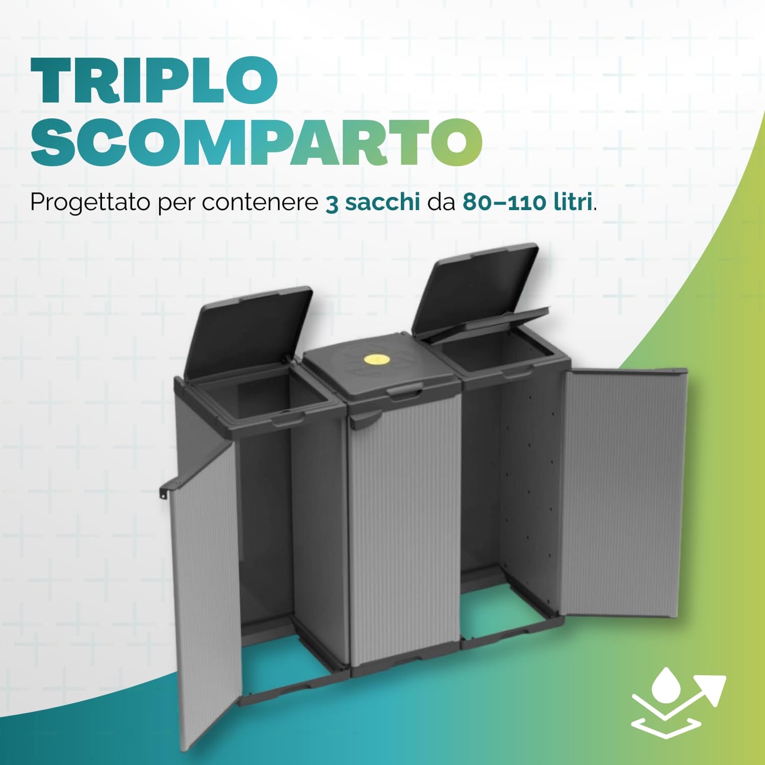 tre-scomparti-Mobile Pattumiera