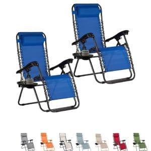 Set 2 Sdraio zero gravity &ndash; Sedia reclinabile giardino