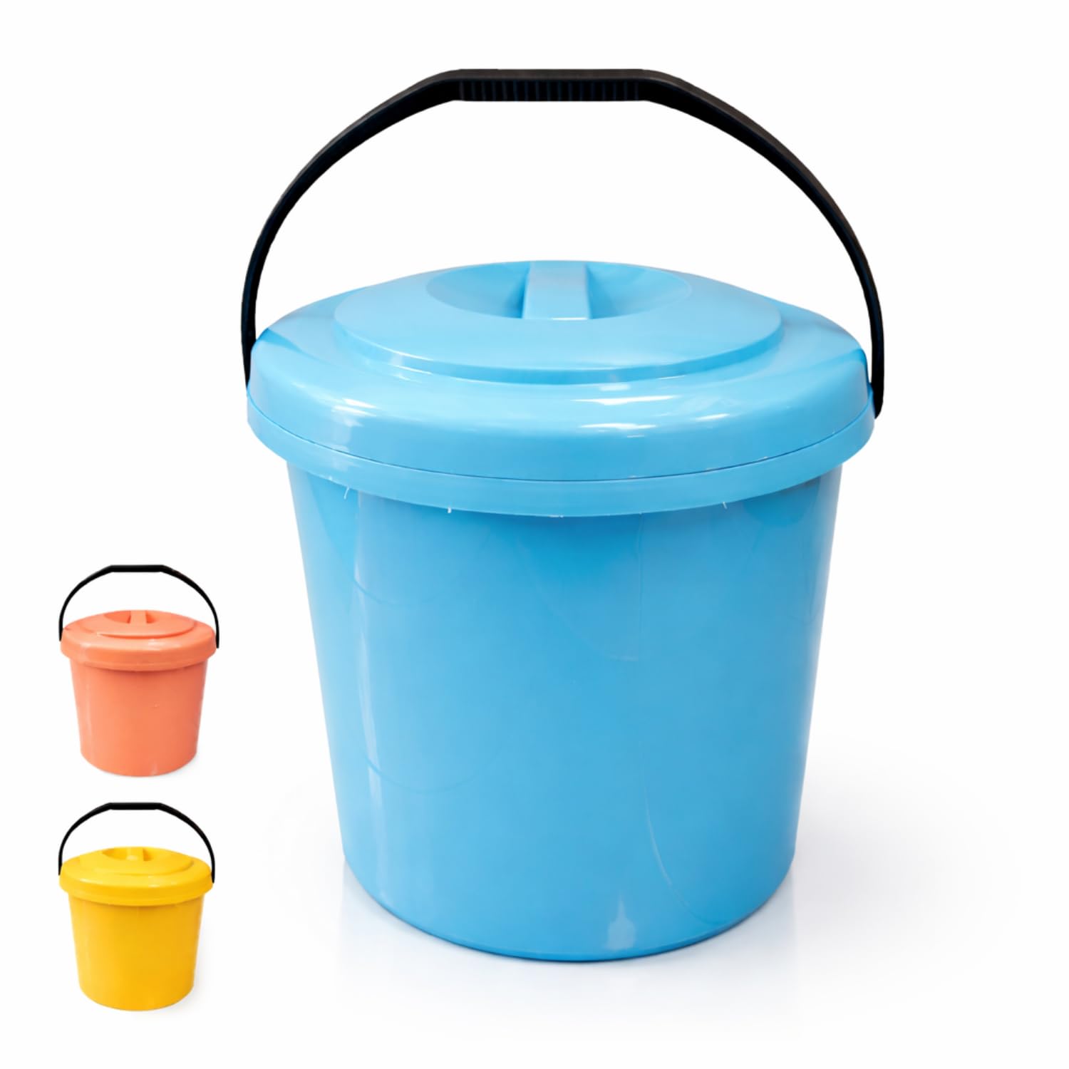 Pattumiera 18 litri con coperchio antiodore per sottolavello colore blu