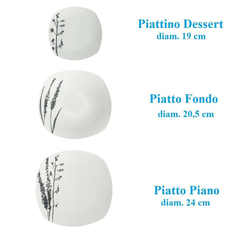 misura piatti foglie