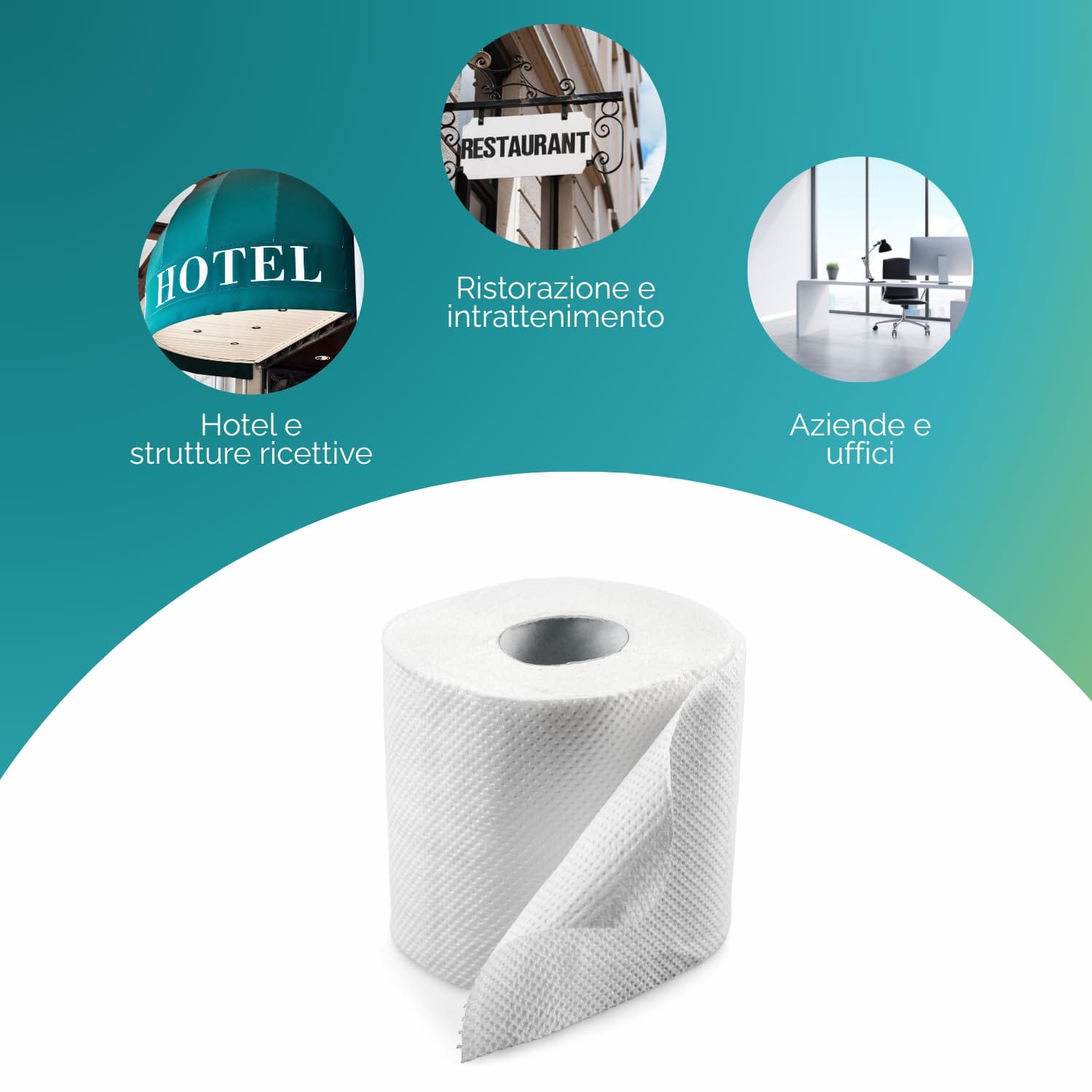 Rotolo carta igienica professionale per hotel uffici e ristorazione