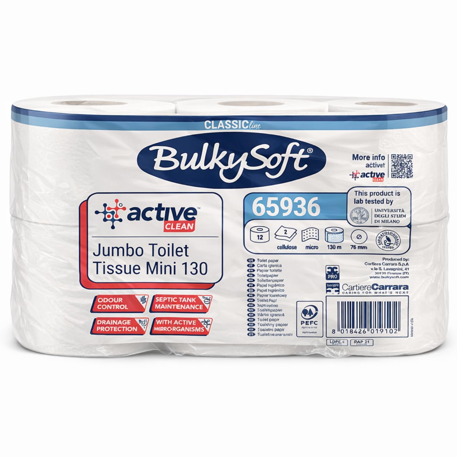 Carta igienica BulkySoft mini jumbo 2 veli confezione professionale