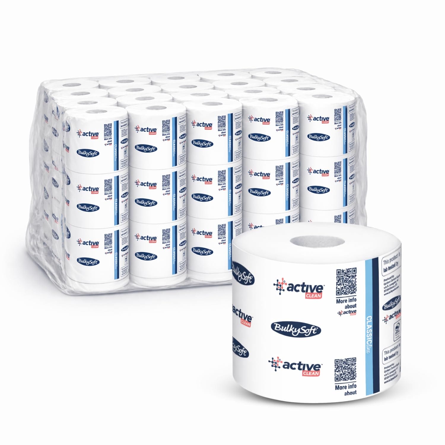 Carta igienica BulkySoft 2 veli confezione multipla con rotolo singolo