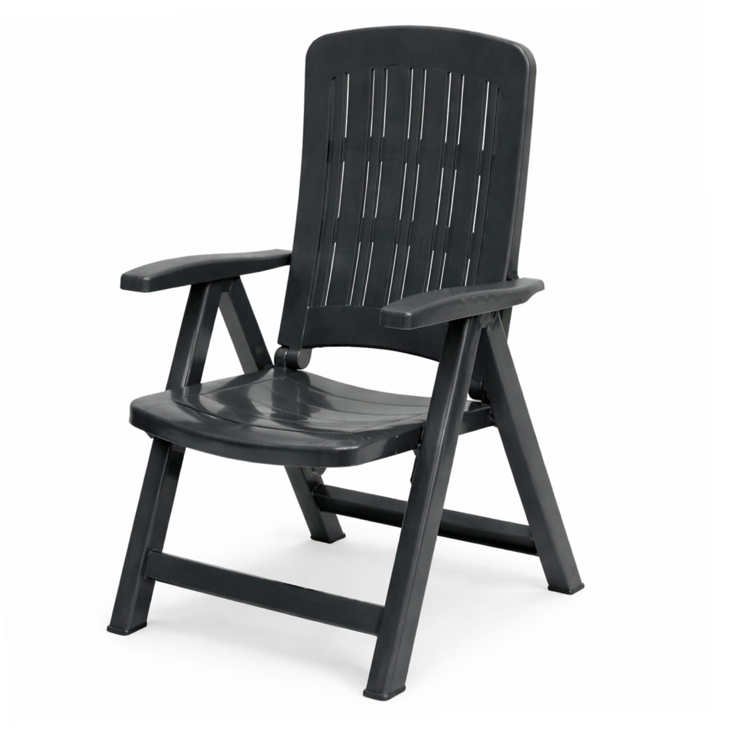 sdraio piccola in plastica verde Poltrona esterno pieghevole antracite regolabile schienale