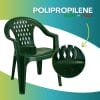sedie in plastica verdi materiale Sedia plastica verde in polipropilene resistente made in Italy dettaglio