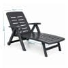 sdraio antracite misure Lettino prendisole con dimensioni: lunghezza 186 cm, larghezza 72 cm, altezza 96 cm.