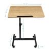 tavolo per computer con ruote e struttura metallo Dimensioni tavolino regolabile con piano 60x40 cm e altezza regolabile da 59 a 89 cm