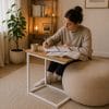 Tavolino multifunzione per laptop e studio Tavolino a C ergonomico utilizzato per studio e smart working dal divano