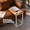 Tavolino da divano resistente e multifunzione Tavolino laterale per laptop e divano con portata massima 7 kg