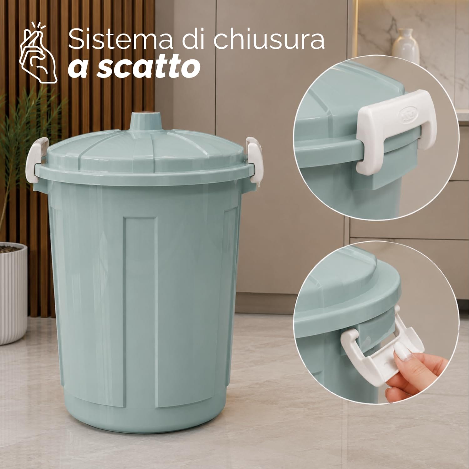 Pattumiera multiuso 7 litri per raccolta differenziata domestica