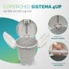 coperchio-pattumiera-4-aperture Bidone raccolta rifiuti 50 litri con coperchio apribile da 4 lati e sistema a incastro rapido