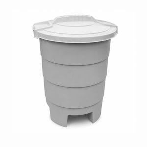 Pattumiera da Giardino 50 Litri con Coperchio