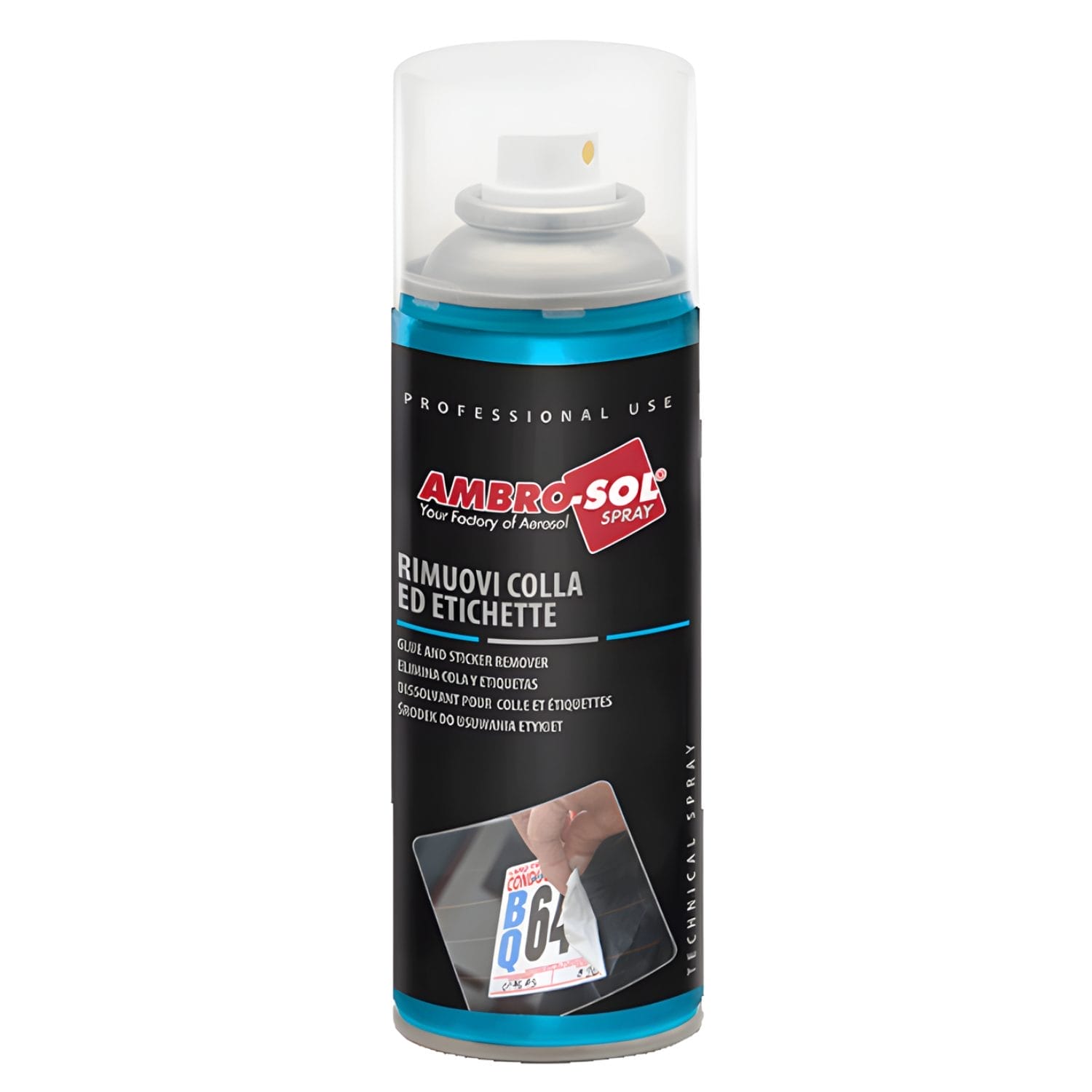 Spray rimuovi colla ed etichette Ambro-Sol 400 ml per superfici rigide e vetro