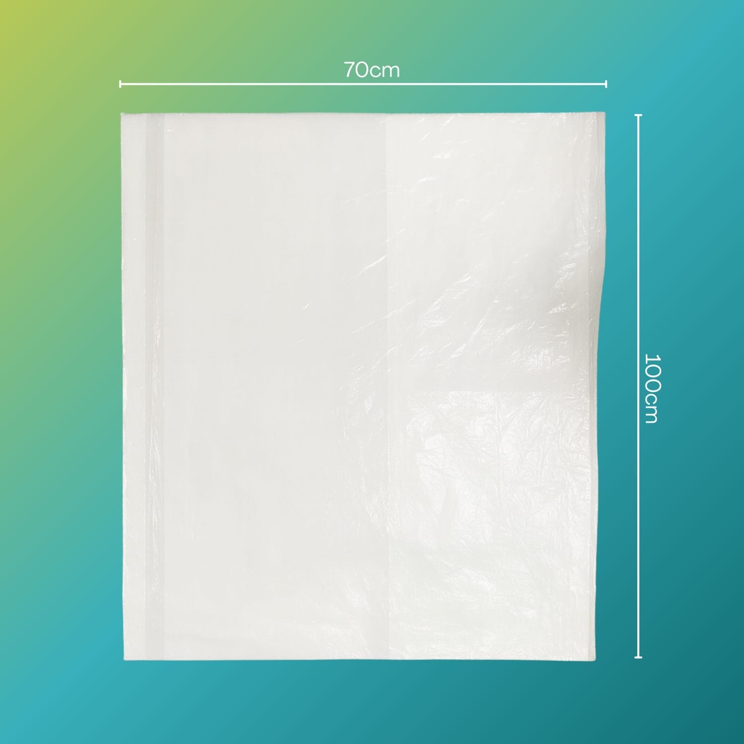 sacchi pneumatici misure Sacco copripneumatici in plastica misura 70x100 cm