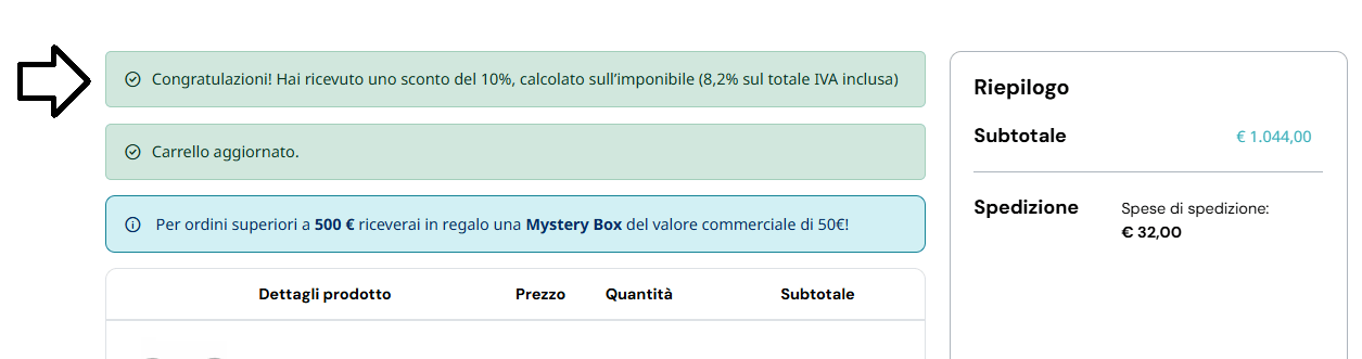 Sconto Paluplus per ordini superiori a 1000 euro