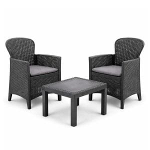 Salottino da giardino Rattan Intrecciato per 2 persone