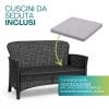 set salottino per 4 cuscini Cuscini seduta inclusi e removibili per salottino da esterno
